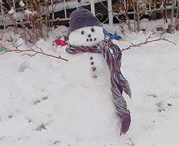Image: A WeatherBug user shared this photo of a snowman.