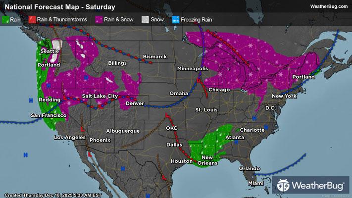 Friday's Weather Outlook