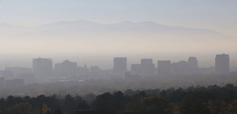 Smog in Salt Lake City. Credit: Wikimedia Commons