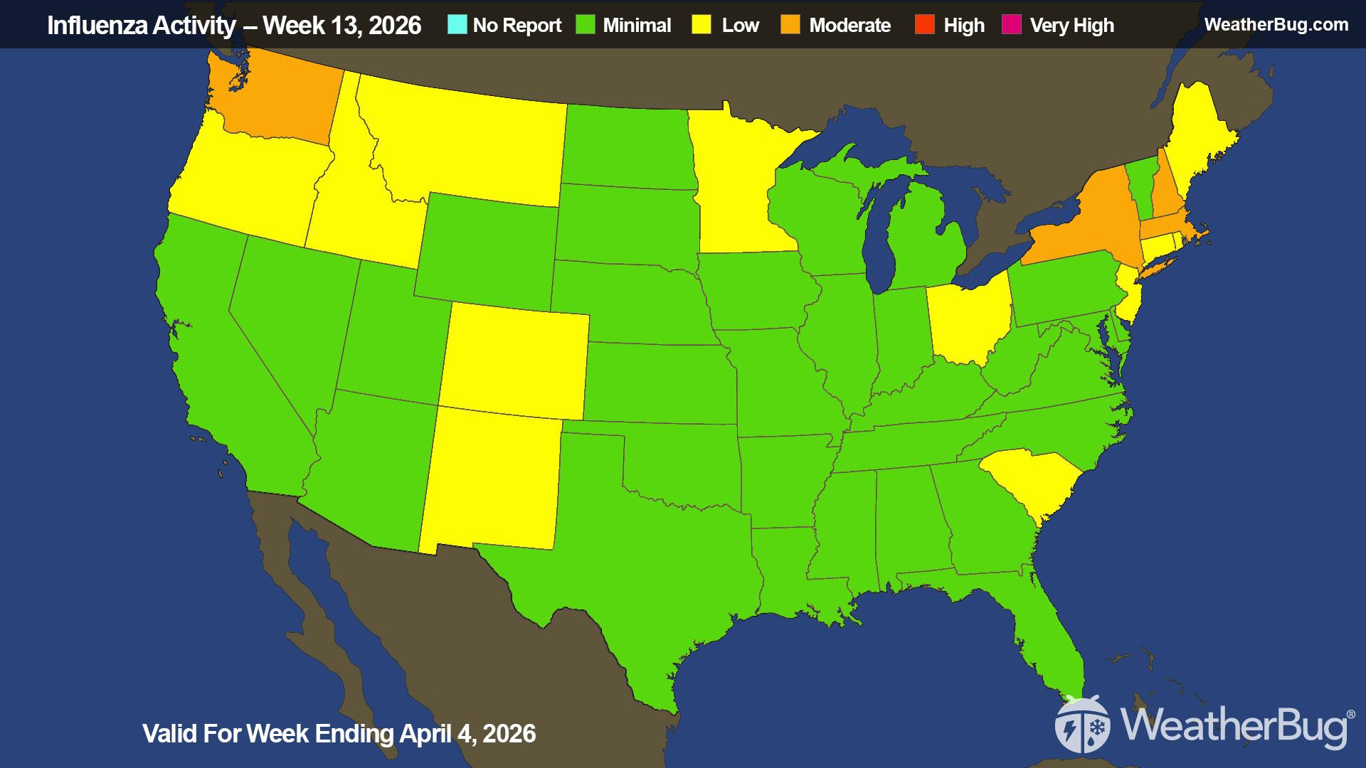 Flu Update Valid For Week Ending March 21, 2026