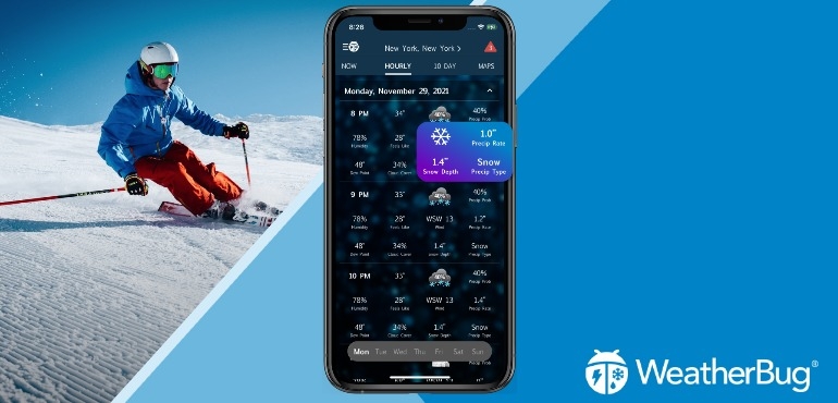 WeatherBug's New Snow Forecast tracks snow depth and cloud cover by the hour WeatherBug's New Snow Forecast tracks snow depth and cloud cover by the hour
