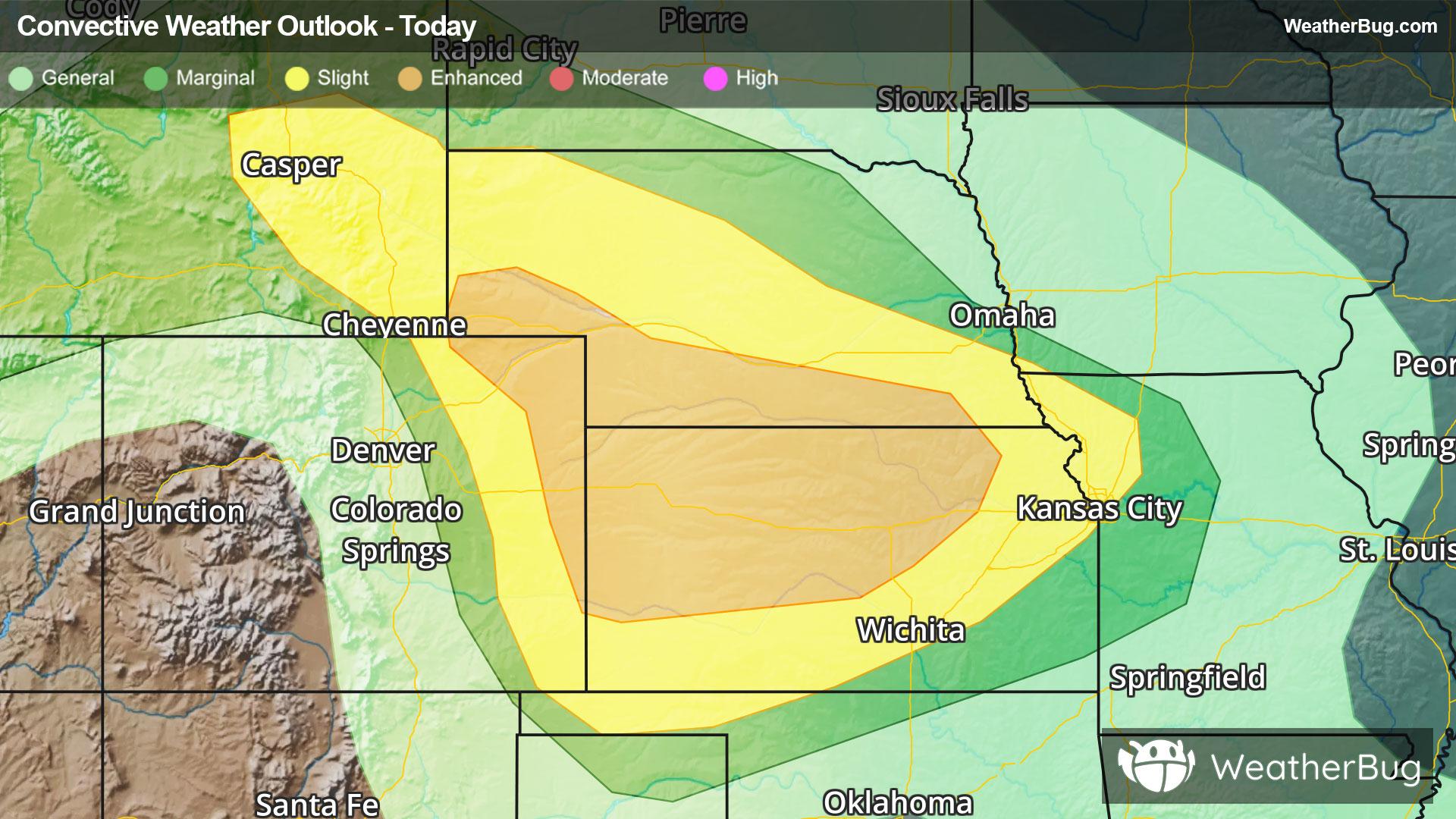 Today's severe weather outlook