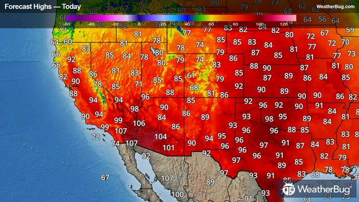 Today's High Temperature Outlook