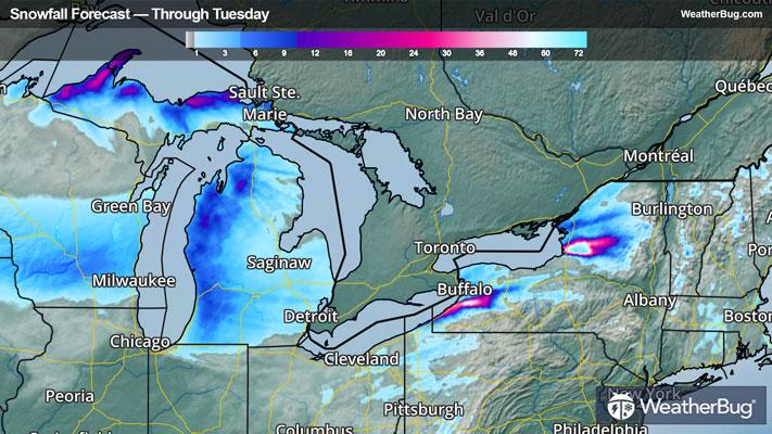 Snow Forecast through Sunday