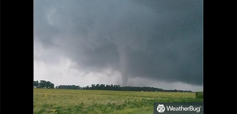 The weather service said the twister had peak wind speeds of 120-125 mph, and traveled for 4.2 miles.