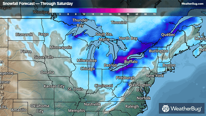 Snow Forecast through Saturday