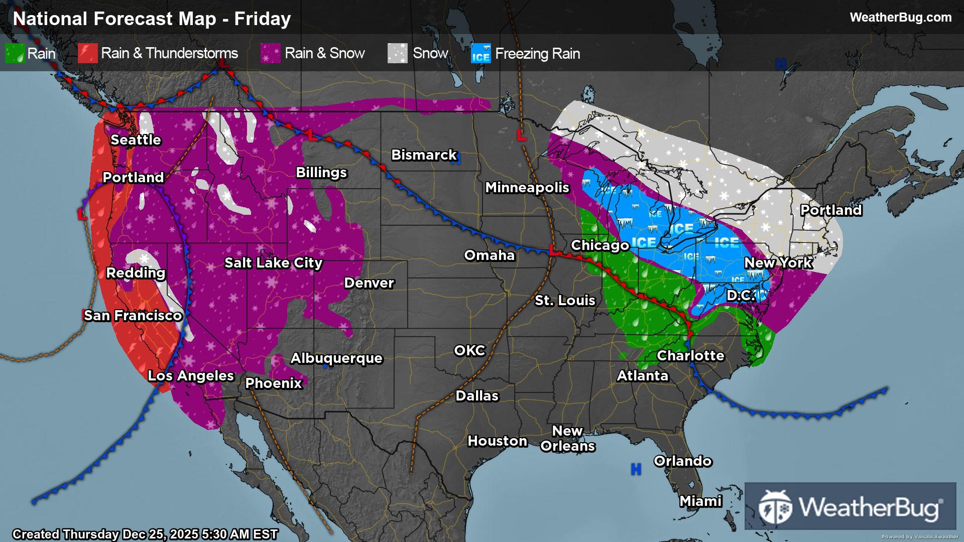 Friday's Weather Outlook