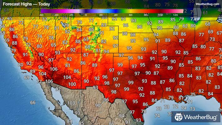 Today's High Temperature Outlook