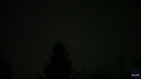 Fireball Darts Across Sky in Meteor Shower