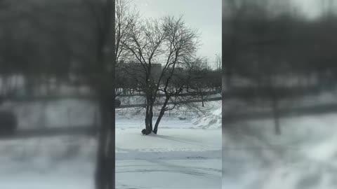 Buffalo Residents Wake Up to Sun Snow Showers