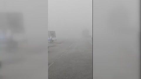 Cold Fog Blankets Central Ohio