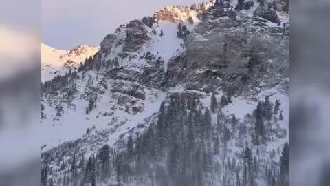 Avalanche Triggered in Utah Ski Country