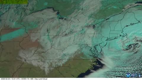 Satellite Shows Winter Storm Swirling
