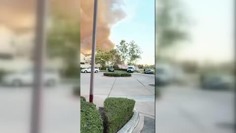 Crews Fight Brush Fire Near San Diego Suburb