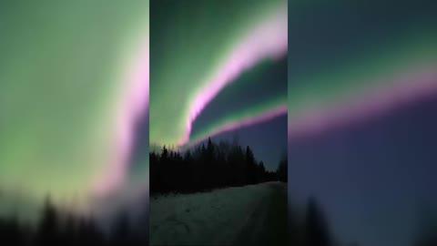 Spectacular Aurora Leave Alaska Man Stunned