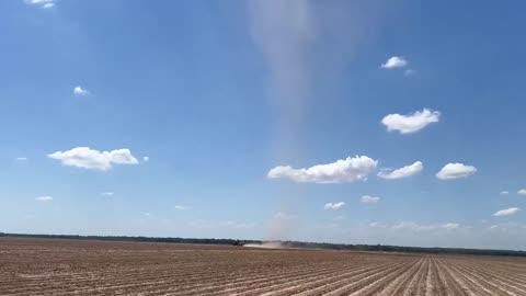 Dust Devil Swirls Through Southern Arkansas