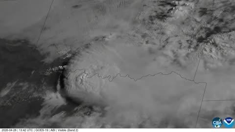 Thunderstorms Sweep Over Texas