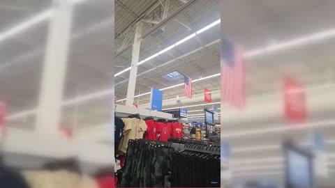 Hail Shatters Skylights at Walmart