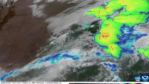 Satellite Imagery Captures Severe Storms