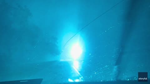 Transformer Sparks as Confirmed Tornado Moves Through NorthCentral Illinois