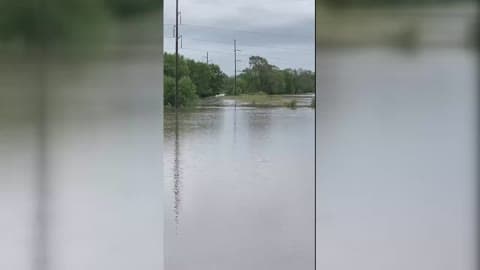 Heavy Rain Floods Little League Field in Southern Iowa