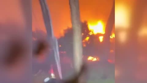 Newly Released Footage Shows Crews Fighting House Fire in Extreme Hurricane Conditions